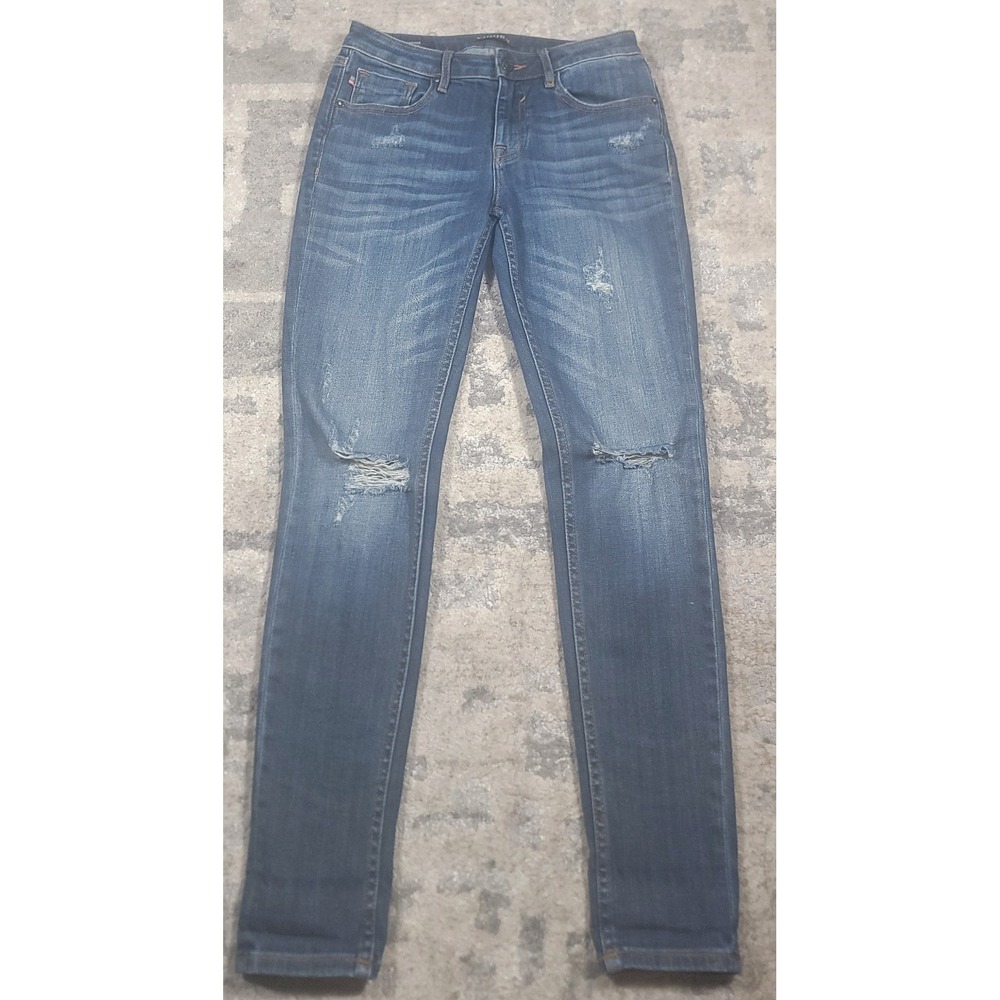 Vigoss Jagger Skinny Classic Fit‎ Blue Denim Stretch Women's Jeans Size 26x29